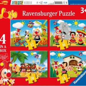 Ravensburger Jokie reist om de wereld - 12+16+20+24 stukjes - kinderpuzzel
