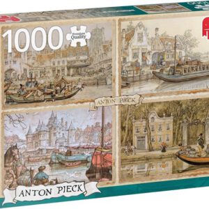 Anton Pieck Canal Boats - Legpuzzel - 1000 stukjes