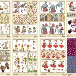 Efteling - knipvellen assortiment - 9 stuks