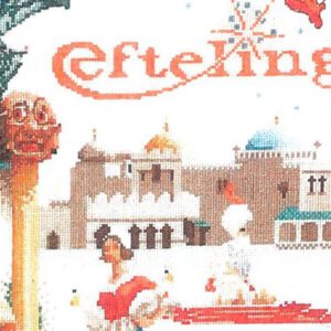 Thea Gouverneur - Borduurpakket met telpatroon - 2042A - Voorgesorteerde DMC Garens - Efteling - Aida - 61 cm x 70 cm - DIY Kit