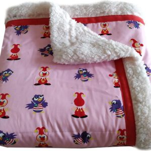 Roze kinderdeken Jokie en Jet Efteling 130 x 140 cm
