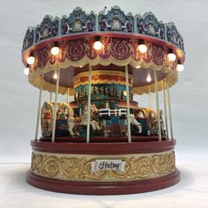 Efteling – Anton Pieck carrousel werkt op  batterijen - h25,5xd23cm - Woonaccessoires en seizoensgebondendecoratie