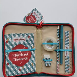 Efteling stationary set etui gevuld met pennen, tape en stickers