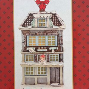 Kersthuisje De Drogisterij met ledverlichting Anton Pieck - 8,5x8,5x15,5 cm excl. batterijen