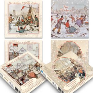 Anton Pieck kerstkaarten - mapje met 4x5 stuks - set 2