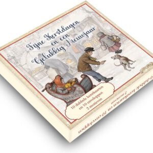 Kerstkaarten - Anton Pieck - Winkelend echtpaar & fanfare - 10st.