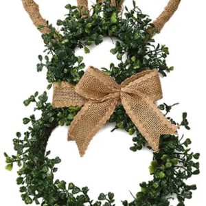 Paasdecoratie | Paashaas krans – Paasversiering – Pasen decoratie – Decoratieve hangende Paaskrans van neptakken